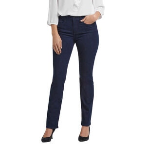NYDJ Jeans Womens Size 16 Blue Marilyn Straight Leg Denim Lift Tuck Stretch NWT